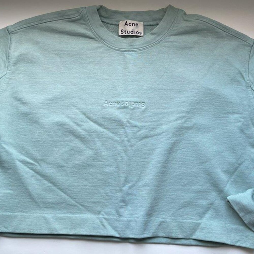 Acne Studios Cotton Crop Sweartshirt Top XS